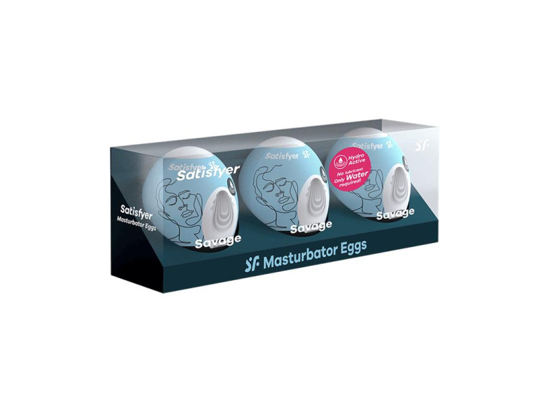 Set 3 Huevos Masturbadores Modelo Savage