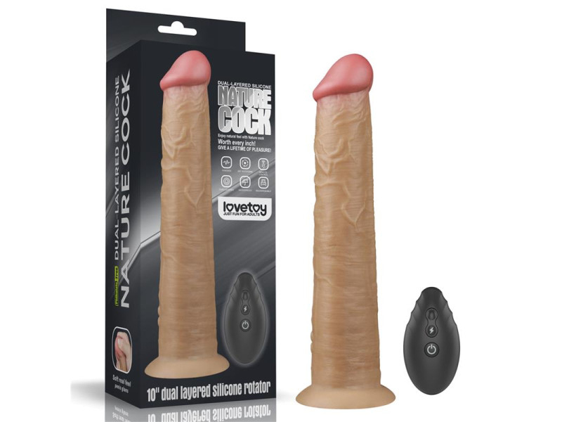Vibrador Realista con Rotacion Doble Capa 10