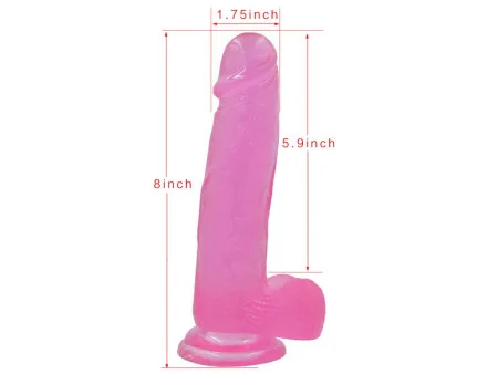 Dildo Jelly Studs 8 Rosa Dildo Jelly Studs 8 Rosa