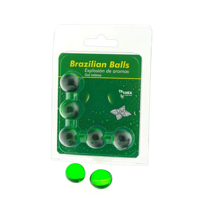 Set 5 Brazilian Balls Explosion Aroma Menta