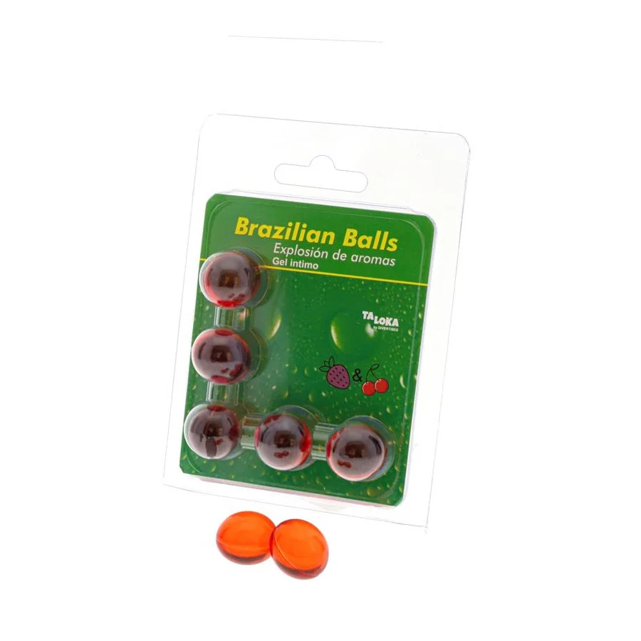 Set 5 Brazilian Balls Explosion Aroma Fresa y Cereza