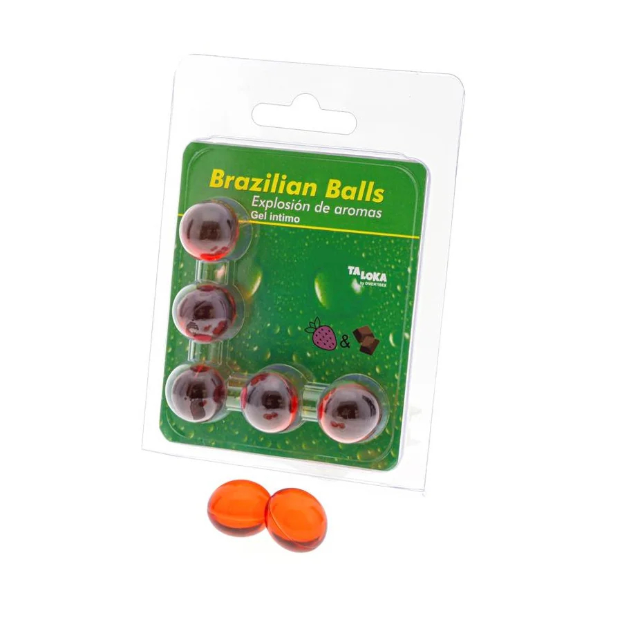 5 Brazilian Balls Explosion Aroma Fresa y Chocolate