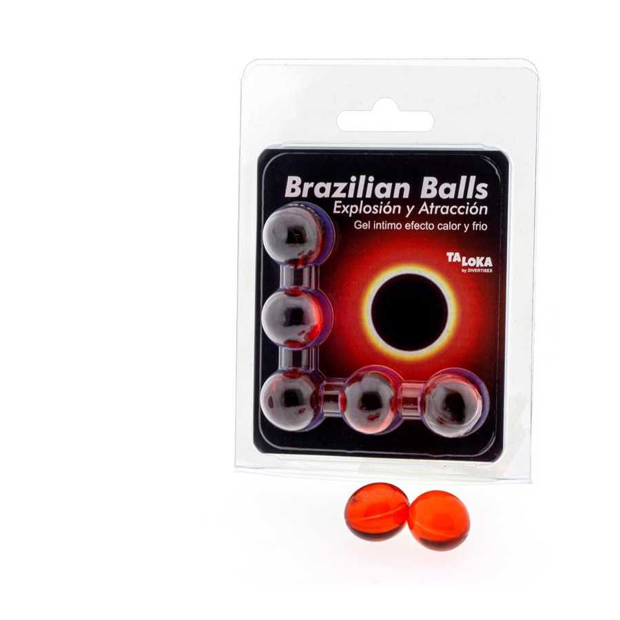 Set 5 Brazilian Balls Excitante Efecto Calor y Frio