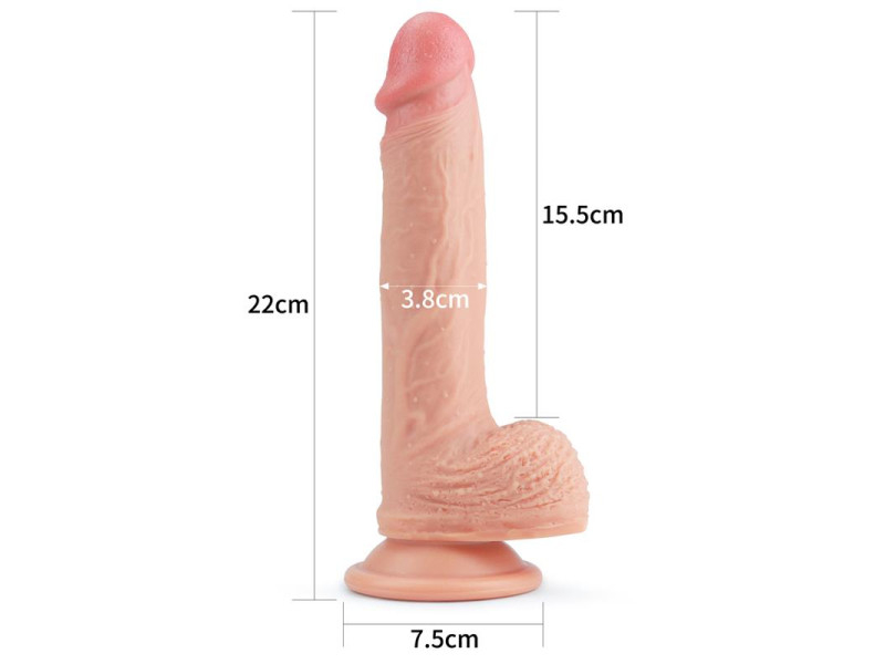 Dildo Nature 85 Silicona Liquida Natural