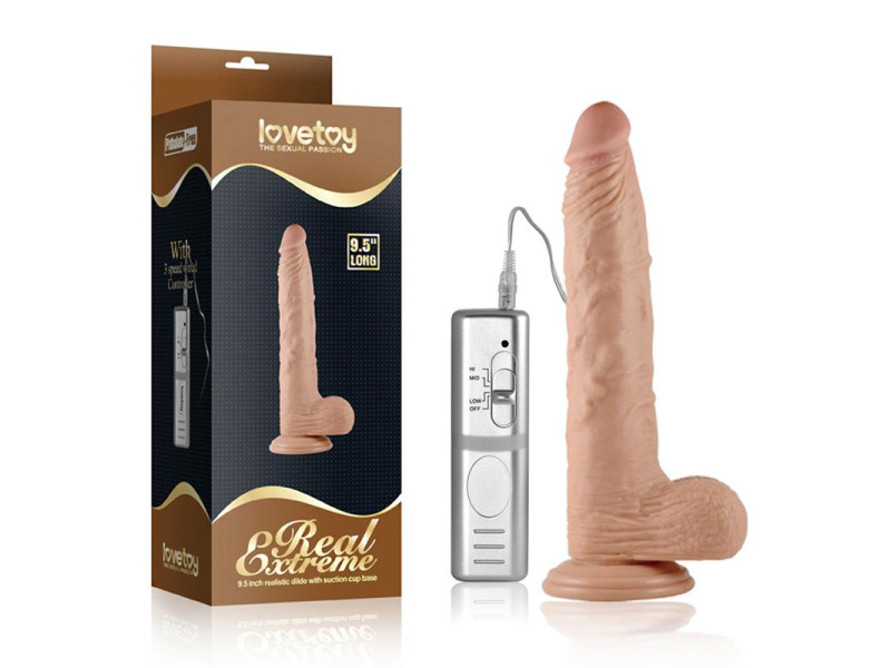 Dildo Real Extreme con Vibracion 95 Natural