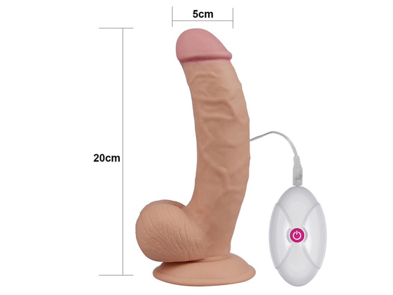 Dildo The Ultra Soft Dude con Vibracion 75 Natural