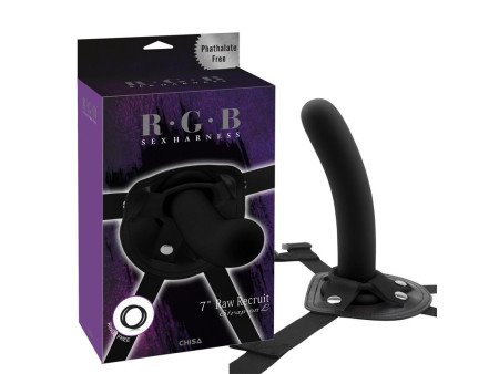 Arnes con Dildo Raw Recruit Talla L Negro