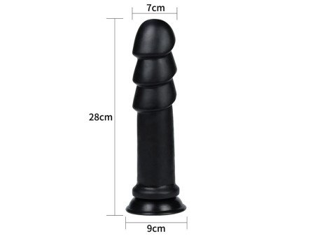 Dildo King Sized Anal Ripples 1125 Negro Dildo King Sized Anal Ripples 1125 Negro