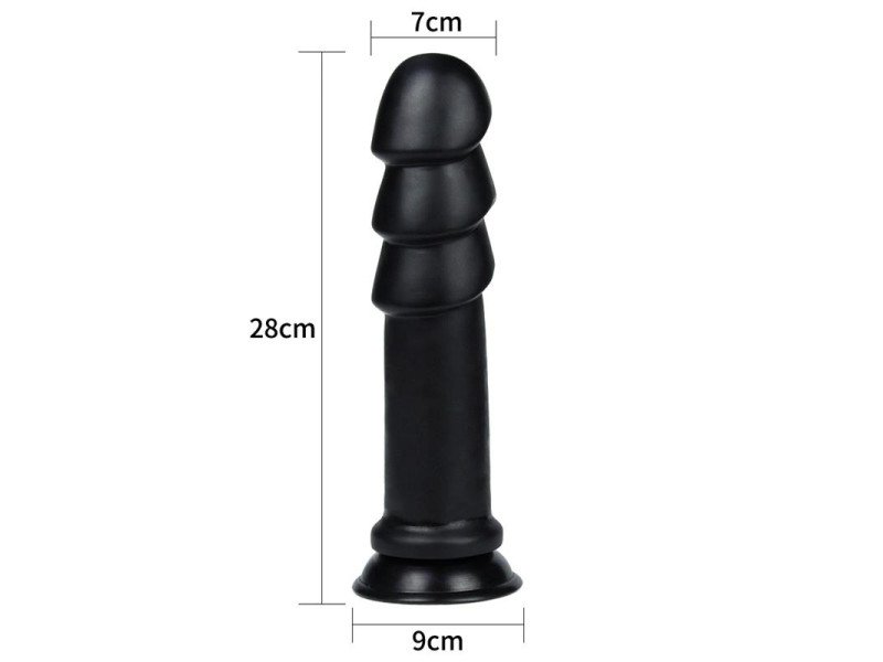 Dildo King Sized Anal Ripples 1125 Negro