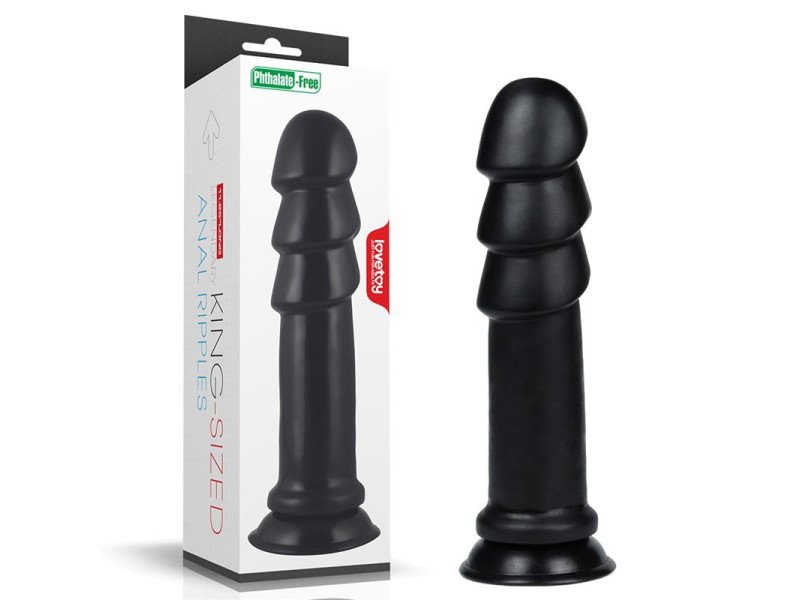 Dildo King Sized Anal Ripples 1125 Negro