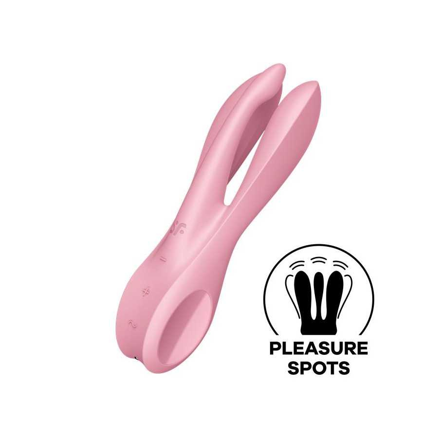 Vibrador Threesome 1 Rosa