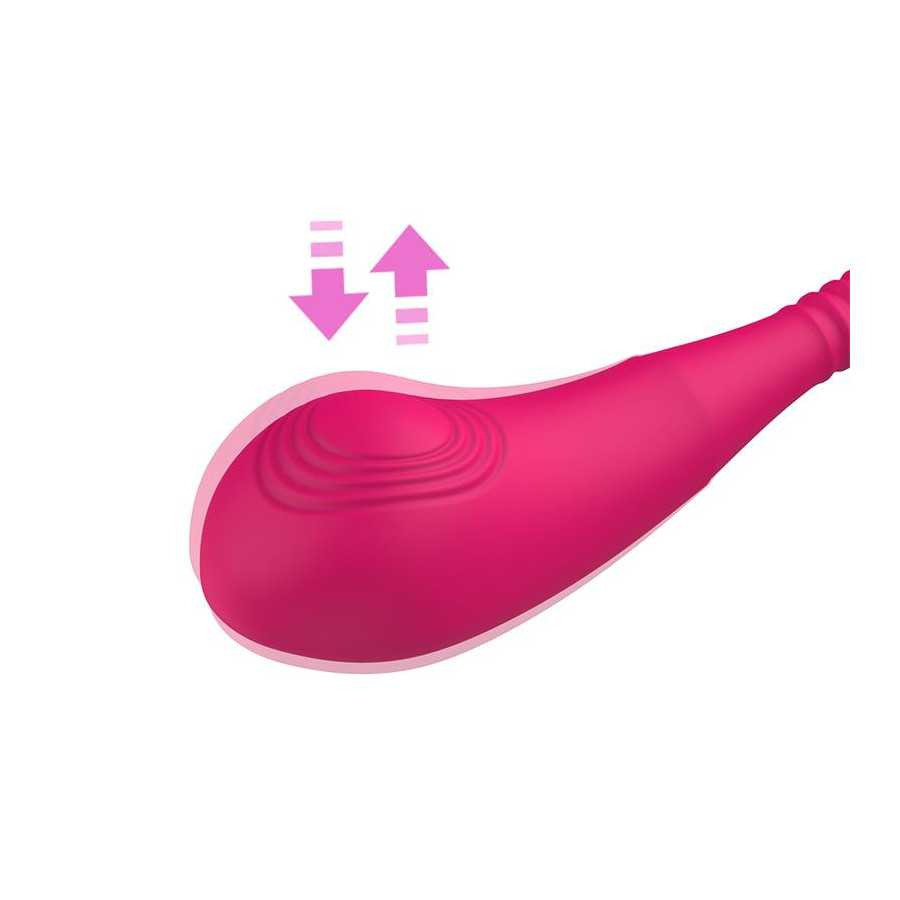 No TwentyThree Vibrador Doble con Pulsacion y Thrusting Flexible 180º