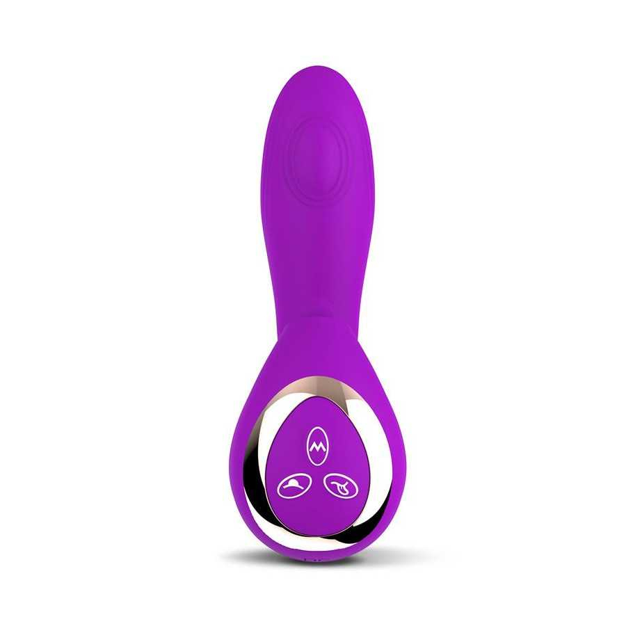 No TwentyOne Vibrador con Bola Pulsante y Lengua Estimuladora