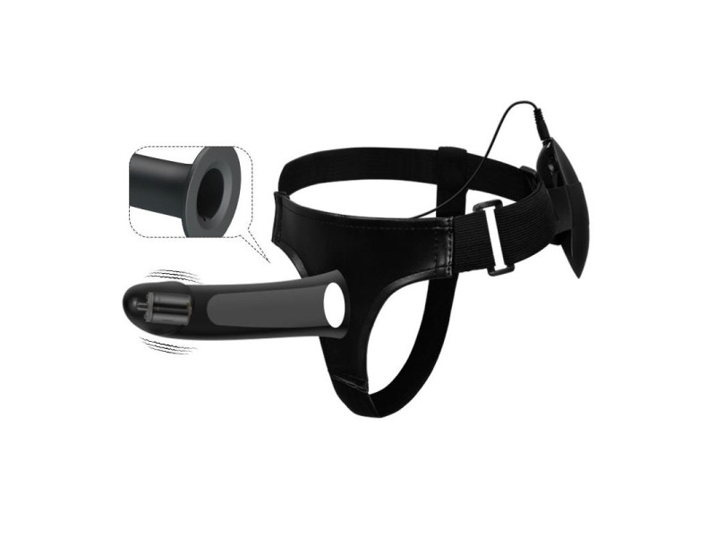 Arnes con Dildo Hueco con Vibracion Vito