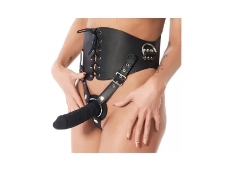 Corset con Dildo de Latex Corset con Dildo de Latex