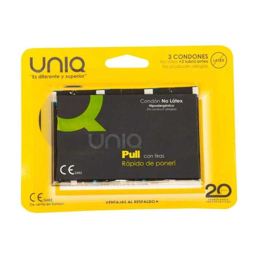 Preservativos con Tiras Pull Condoms Sin Latex 3 pcs