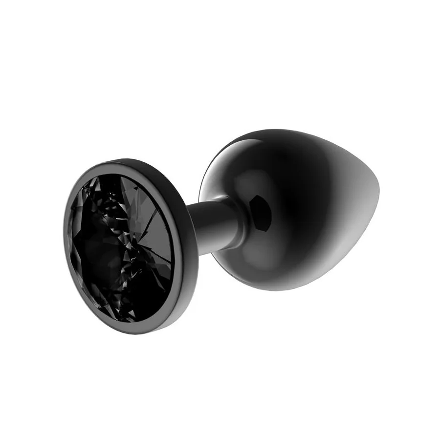 Blackgem Plug Anal Metalico con Joya Talla S Negro