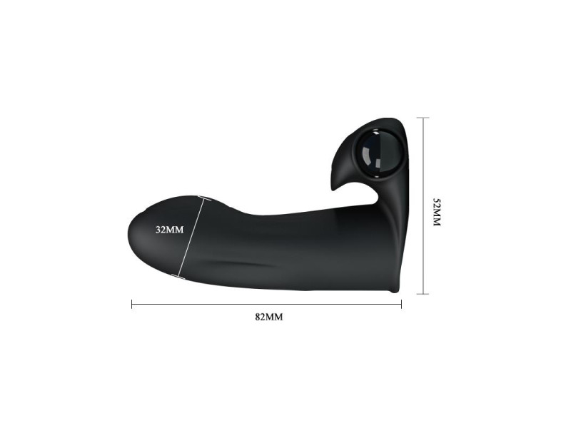 Funda Vibradora para el Dedo Adonis Negro