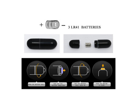 Funda Vibradora para el Dedo Adonis Negro Funda Vibradora para el Dedo Adonis Negro