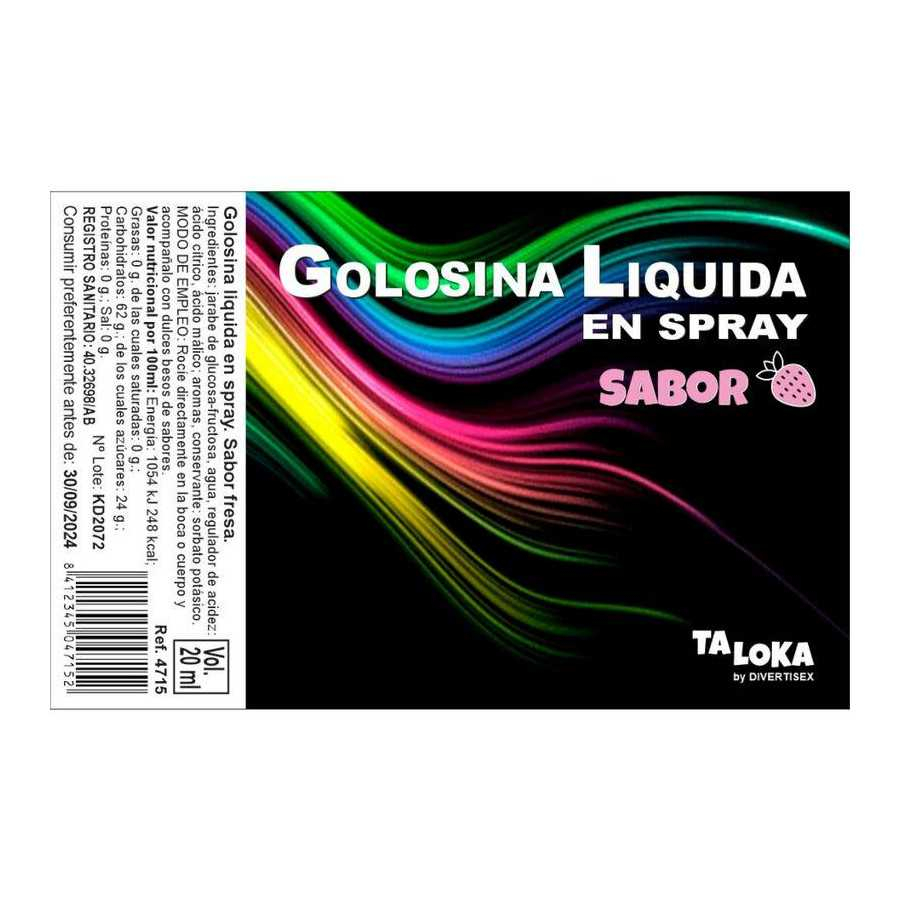 Golosina Liquida en Spray Sabor Fresa 20 ml