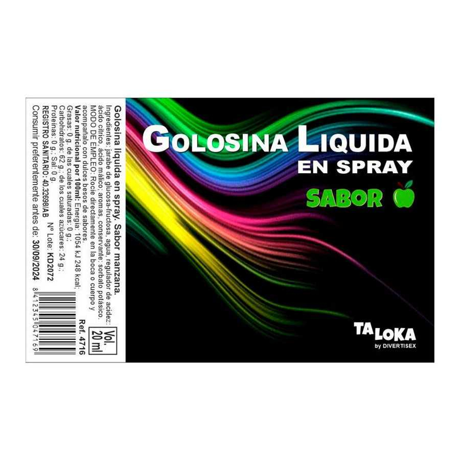 Golosina Liquida en Spray Sabor Manzana 20 ml