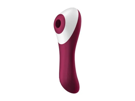Dual Crush Vibrador y Succionador USB Rojo