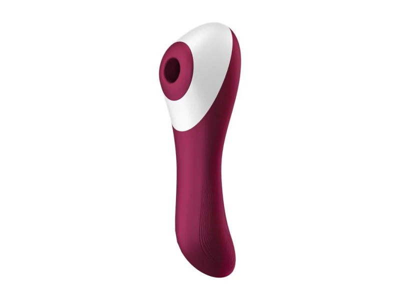 Dual Crush Vibrador y Succionador USB Rojo