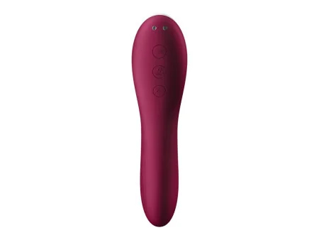 Dual Crush Vibrador y Succionador USB Rojo
