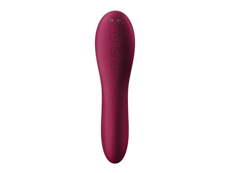 Dual Crush Vibrador y Succionador USB Rojo
