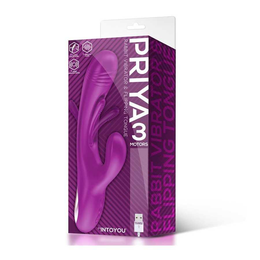 Priya Vibrador con Lengua con Movimiento Flipping