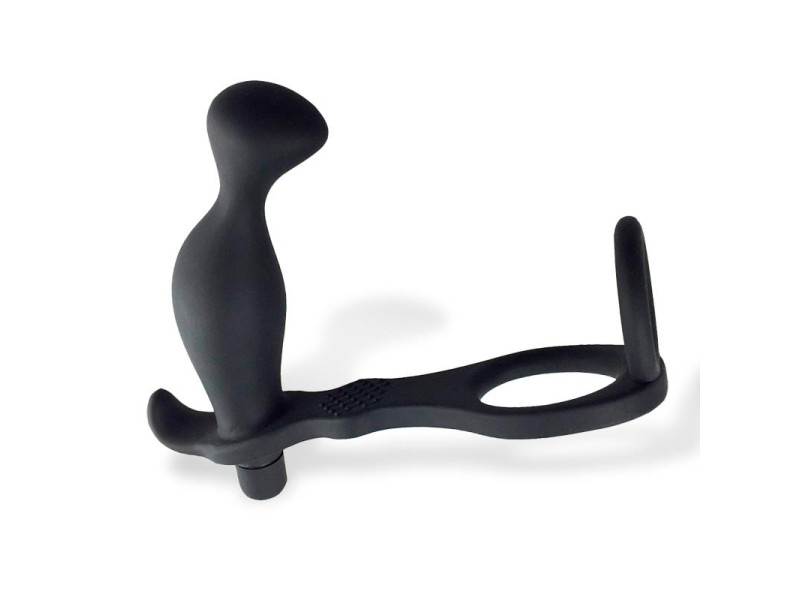 Larimar Plug Anal con Vibracion y Anillo para Pene y Testiculos