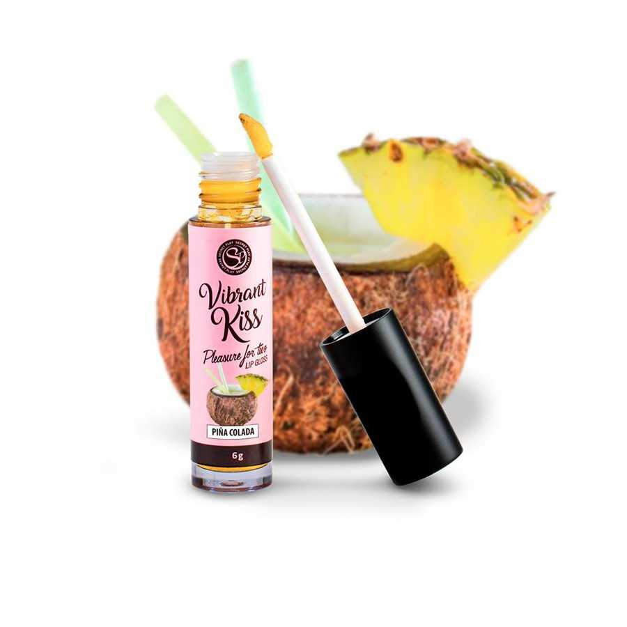 Lip Gloss Vibrant Kiss Sabor Pina Colada