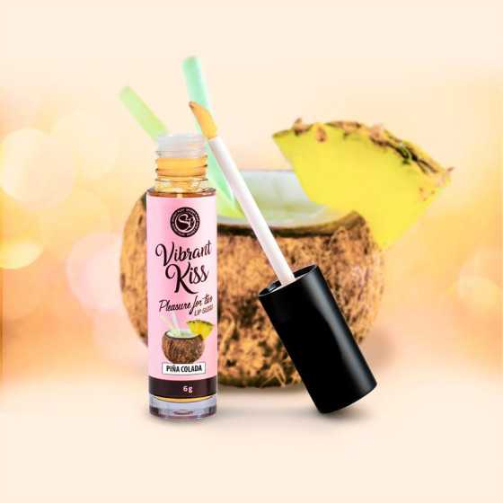 Lip Gloss Vibrant Kiss Sabor Pina Colada