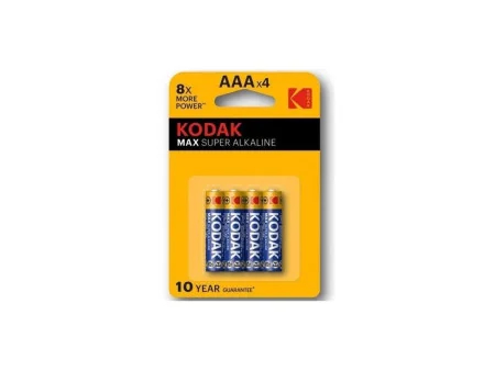 Pilas Alkaline Super Max AAA LR3 Blister de 4