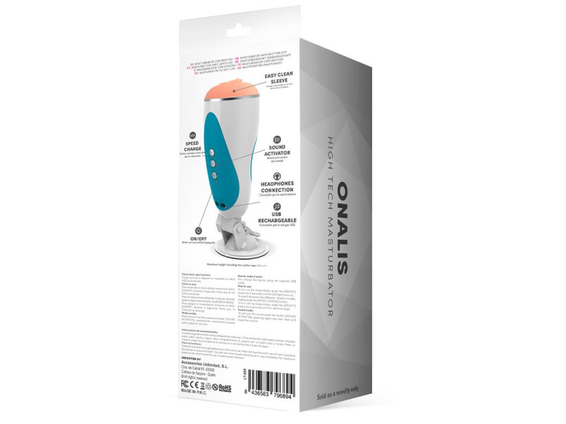 Onalis High Tech Masturbador Sistema Gemidos y Vibracion Vagina USB