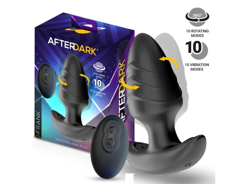 Frank Plug Anal con Vibracion y Rotacion 360º y Control Remoto