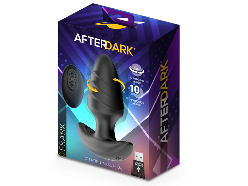 Frank Plug Anal con Vibracion y Rotacion 360º y Control Remoto