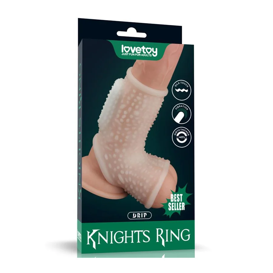 Funda el Pene y Testiculos con Vibracion Drip Knights