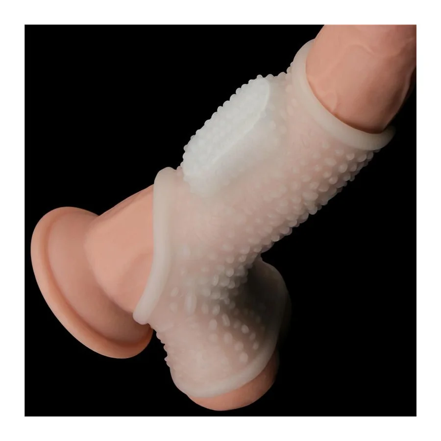Funda el Pene y Testiculos con Vibracion Drip Knights