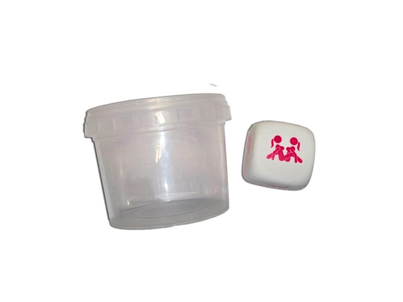 Dado Blanco de Posturas en Bote para Chicas