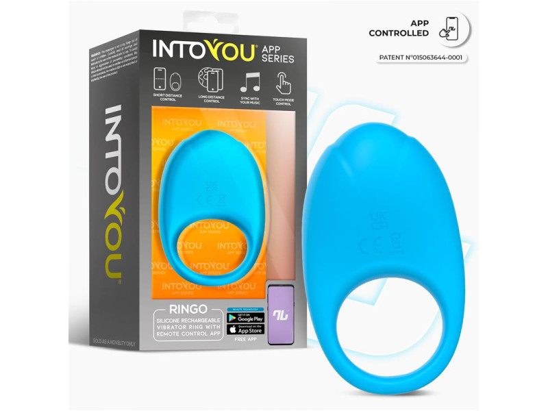 Ringo Anillo Vibrador con APP Unibody Azul