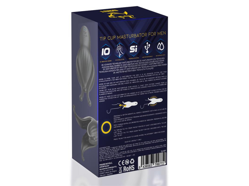Krone Copa Masturbadora para el Pene Silicona USB