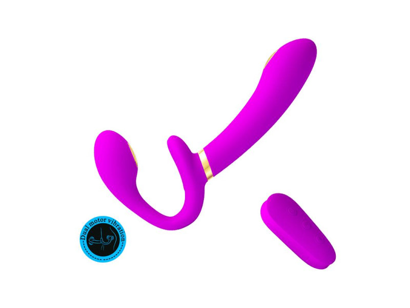 Thunderbird Vibrador para Parejas sin Arnes con Control Remoto