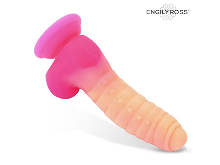 Scalidor Dildo Unicorn Brilla en la Oscuridad Silicona Liquida 18 cm