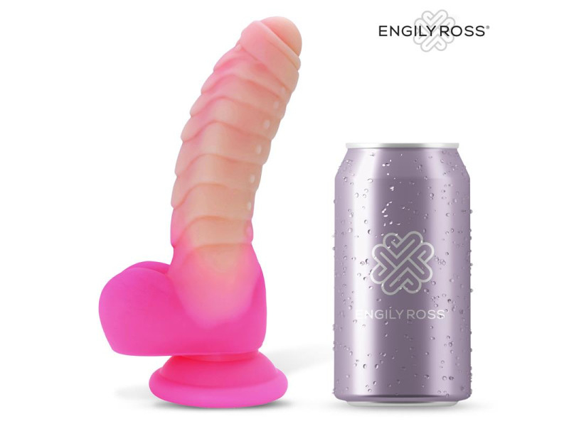 Scalidor Dildo Unicorn Brilla en la Oscuridad Silicona Liquida 18 cm