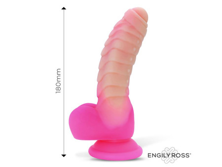 Scalidor Dildo Unicorn Brilla en la Oscuridad Silicona Liquida 18 cm