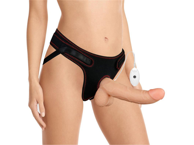 Arnes con Dildo con Vibracion y Control Remoto 85