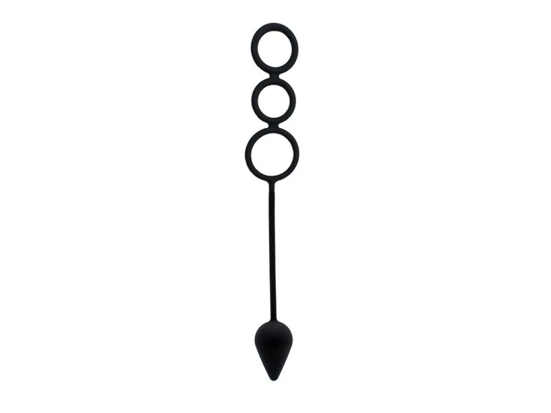 Plug con Anillos Pene Silicona