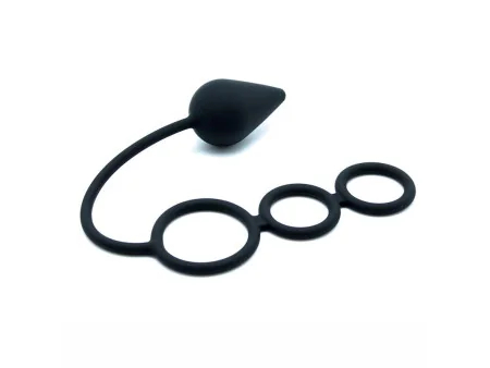 Plug con Anillos Pene Silicona