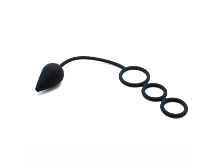 Plug con Anillos Pene Silicona